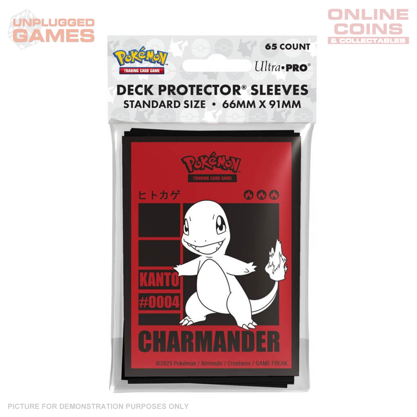 Ultra Pro POKEMON Charmander 65ct Deck Protector Sleeves